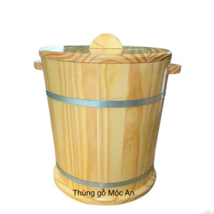 Thùng gỗ đựng gạo 10kg